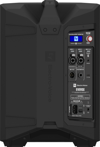 EVERSE8-US 8" 2-WAY 400W WEATHERIZED BATTERY-POWERED LOUDSPEAKER WITH BLUETOOTH AUDIO AND CONTROL / BLACK